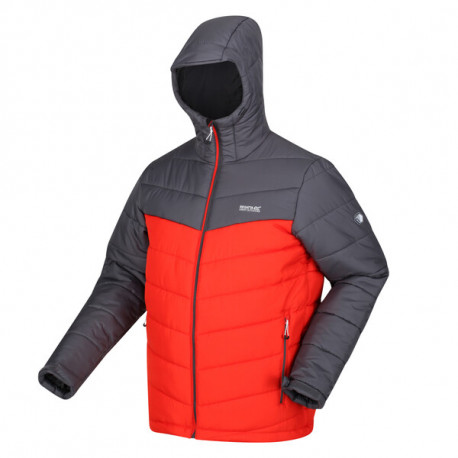 Pánská prošívaná zimní bunda Nevado V RMN177 S, oranžová/šedá