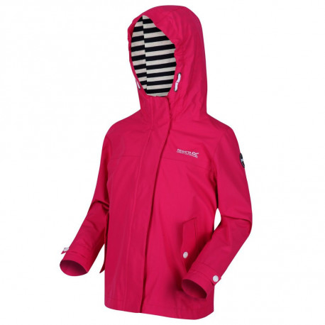 Dívčí nepromokavý kabát Bibiana RKW239 128, růžová