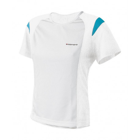Dámské tričko krátký rukáv BELLATRIX XS, bílá/modrá