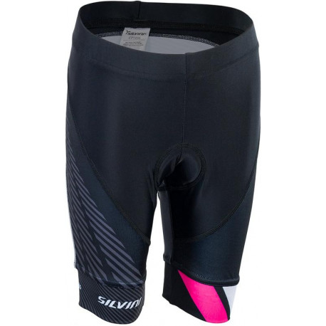 Dětské cyklo kalhoty TEAM CP1436 146-152, black-pink