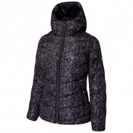 Luxusní dámská zimní bunda Reputable Jacket - Swarovski Crystal Collection DWN379 38, tm. šedá
