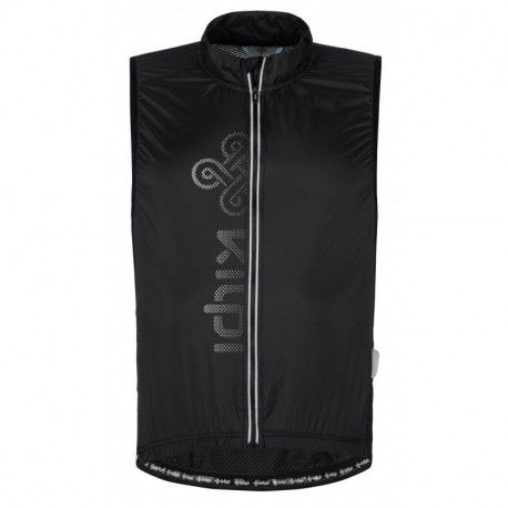 Pánská cyklistická vesta Kilpi FLOW-M XL, černá