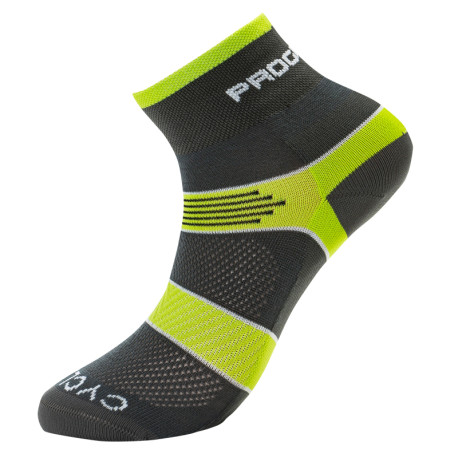Cyklistické ponožky Cycling Socks 9-12, šedá/zelená