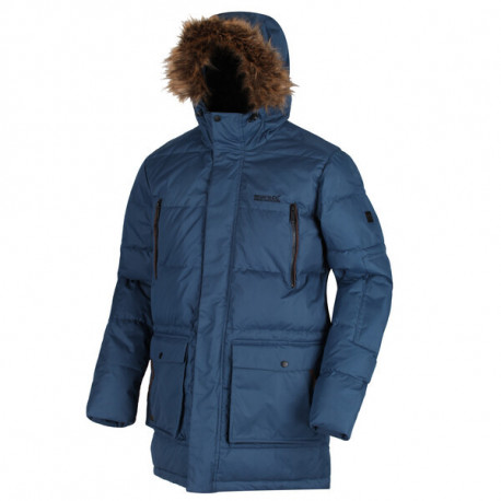 Pánský plněný kabát Angaros II RMN130 XXL, modrá