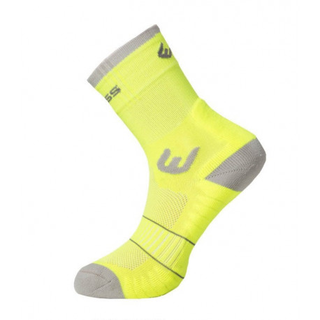 WALKING letní turistické ponožky 3-5, reflexní žlutá/šedá
