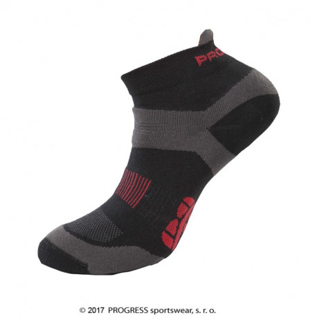 Running Socks běžecké ponožky 3-5, černá/tm. šedá