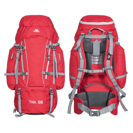 Turistický batoh TREK 66 x, červená