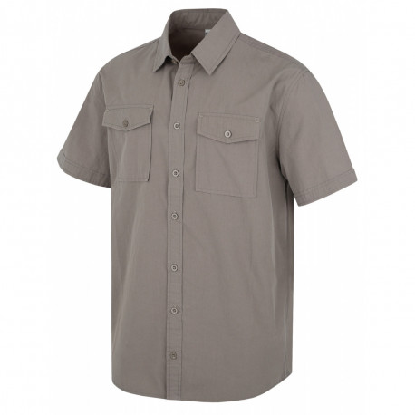 Pánská košile s krátkým rukávem Grimy M XL, šedá