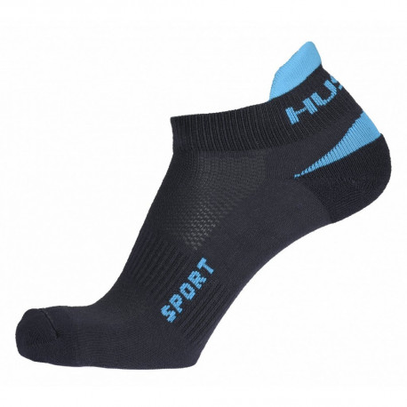 Nízké letní ponožky SPORT antracit-tyrkys, M (36-40)
