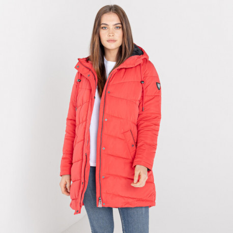 Dámský zimní kabát Reputable Longline DWP513 38, červená
