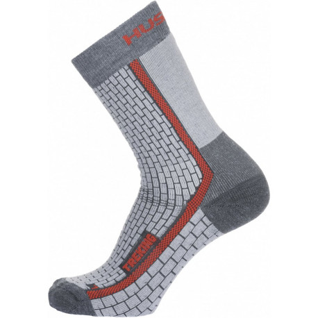 Turistické vyšší ponožky TREKING new XL (45-48), šedá/červená