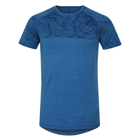 Merino termoprádlo – pánské triko s krátkým rukávem L, tm. modrá