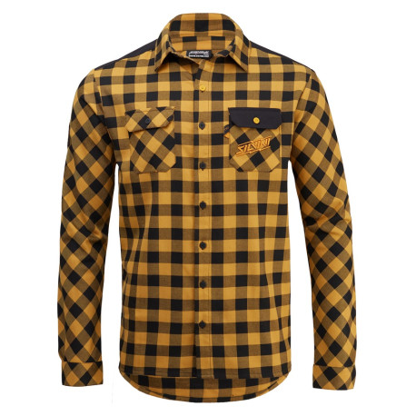 Pánská flanelová košile Farini MJ2131 XL, black-yellow