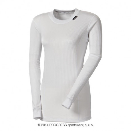 MS NDRZ dámské funkční tričko s dlouhým rukávem S, bílá