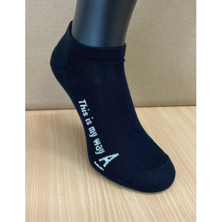 Kotníkové ponožky s logem Amway černá, 38-39