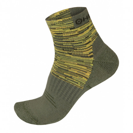 Turistické ponožky HIKING color M (36-40), černá/žlutá