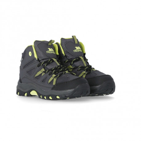 Dětské středně vysoké outdoorové boty Gillon 31, carbon/kiwi