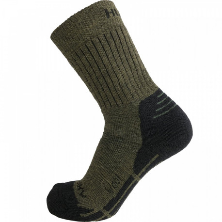 Zimní merino ponožky All Wool L (41-44), khaki