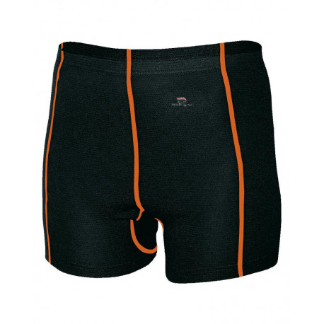 Dámské spodky krátké nohavice RAVENA XS, černá/oranžové švy