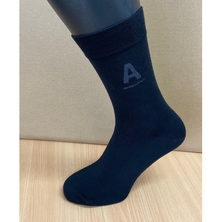 Vysoké oblekové ponožky s logem Amway 43-45, černá