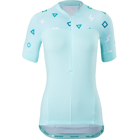 Dámský cyklistický dres Catirina WD1621 XXL, turquoise-ocean