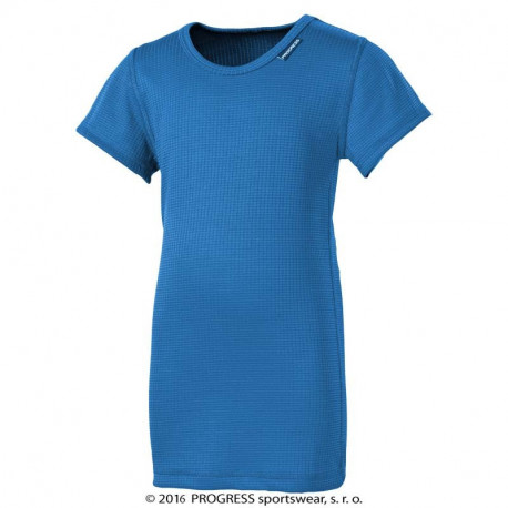 MS NKRD dětské funkční tričko s krátkým rukávem 128, stř. modrá