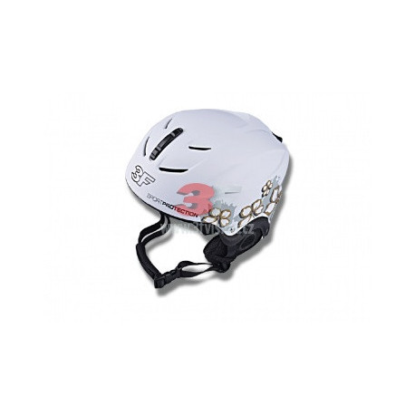 Lyžařská helma 3F VISION Bogle 1588 M, bílá