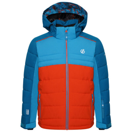Dětská zimní lyžařská bunda Cheerful II DKP399 140, oranž/modrá