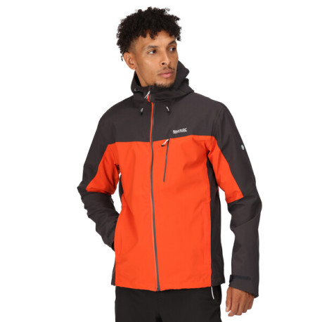 Pánská outdoorová bunda Birchdale RMW279 XXL, oranžová/černá