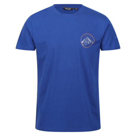 Pánské bavlněné triko Cline VII RMT263 L, modrá
