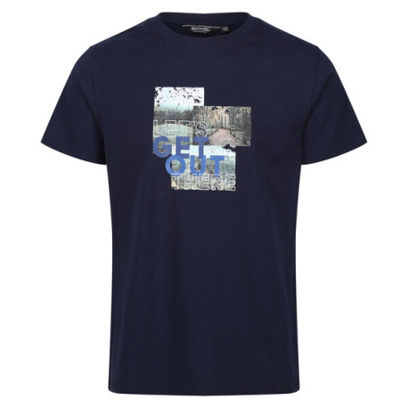 Pánské bavlněné triko Cline VII RMT263 XXL, tm. modrá