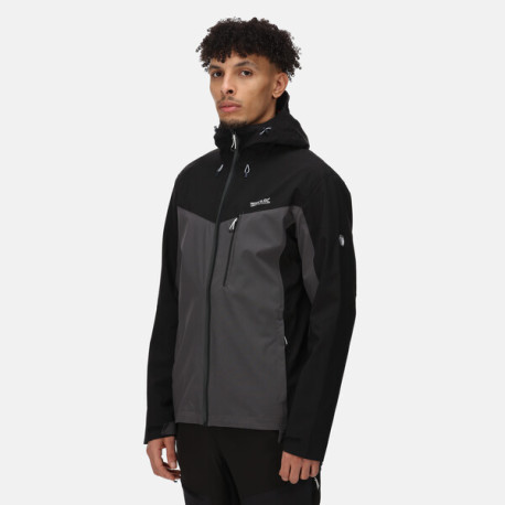 Pánská outdoorová bunda Birchdale RMW279 XL, černá/tm. šedá
