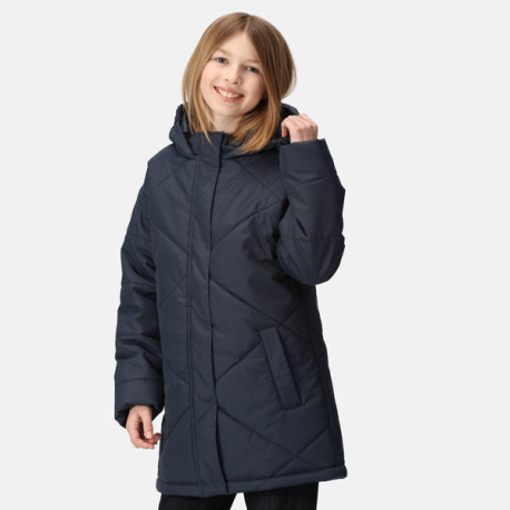 Dívčí zimní kabátek Avriella RKN146 128, tm. modrá