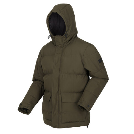 Pánská prošívaná zimní bunda Falkner RMN214 XXL, tm. khaki