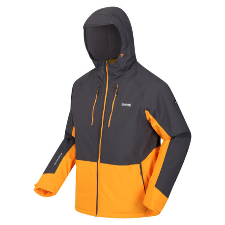 Pánská zimní outdoor bunda Highton Stretch III RMP344 XXL, šedá/oranžová