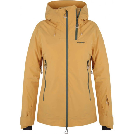 Dámská lyžařská plněná bunda Gambola L XL, lt. yellow