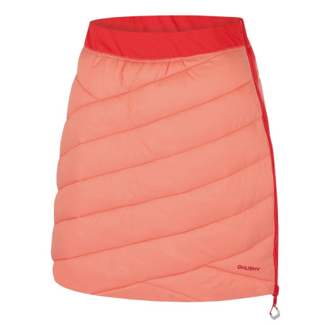 Dámská oboustranná zimní sukně Freez L S, light orange/red