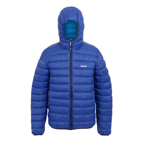 Pánská plněná bunda Hooded Marizion RMN223 XL, modrá/tm. modrá