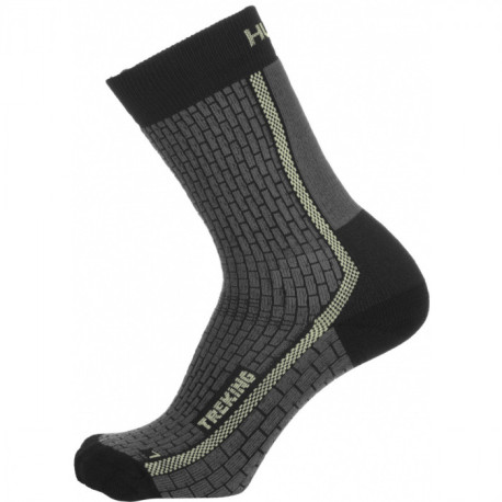 Turistické vyšší ponožky TREKING new M (36-40), antracit/sv.zelená