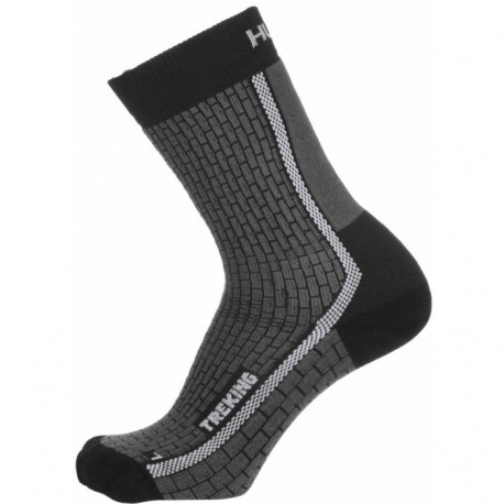 Turistické vyšší ponožky TREKING new antracit/šedá, L (41-44)