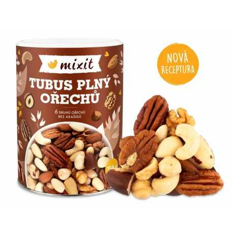 Tubus plný ořechů