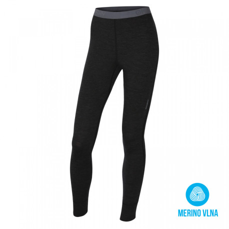 Merino termoprádlo – dámské kalhoty S, černá
