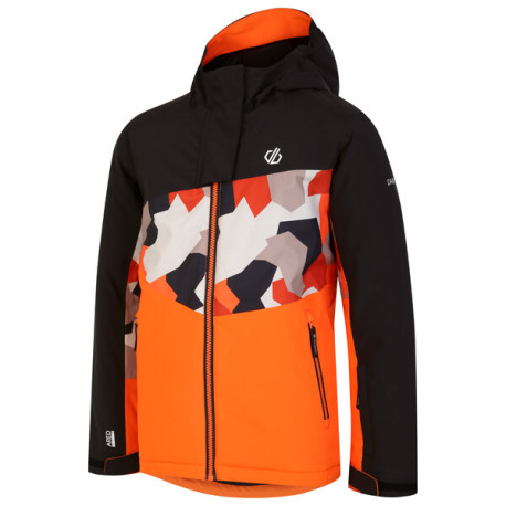 Dětská zimní lyžařská bunda Humour II Jacket DKP401 128, oranžová/černá