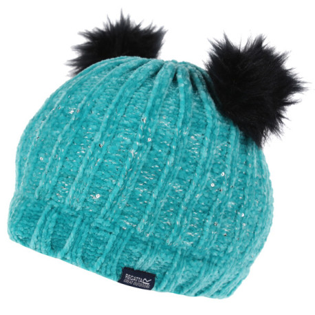 Dívčí pletená čepice Hedy Lux Hat II RKC174 11-13, tyrkysová