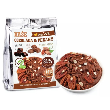 Čokoládová kaše s pekany do kapsy