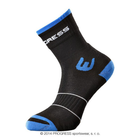 WALKING letní turistické ponožky 9-12, černá/modrá