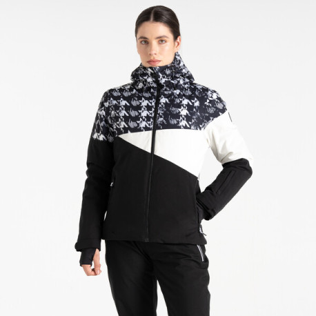 Dámská zimní lyžařská bunda Ice Jacket III DWP593 36, black distres